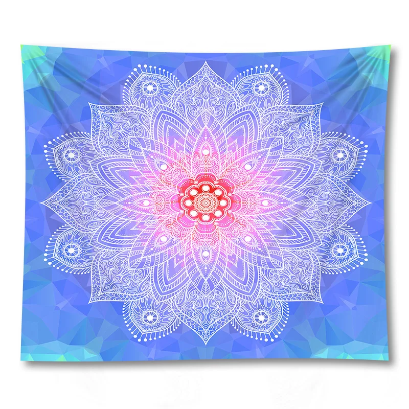 Индийский Настенный Гобелен Мандала, богемный пляжный коврик, одеяло из полиэстера, коврик для йоги, домашний ковер для спальни - Цвет: GT112