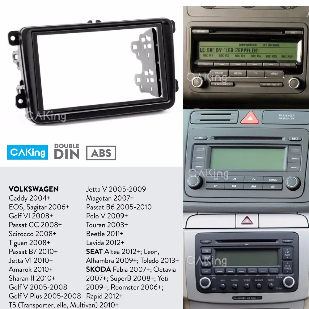 Radio Panel Subaru Impreza 07-12 2-din Car Radio Installation Kit cables adapters 