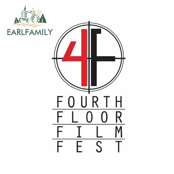 

EARLFAMILY 13cm x 7.6cm for Fourth Floor Film Fest Auto Bumper Window Car Stickers Vinyl Material Anime Decals Personality Decor
