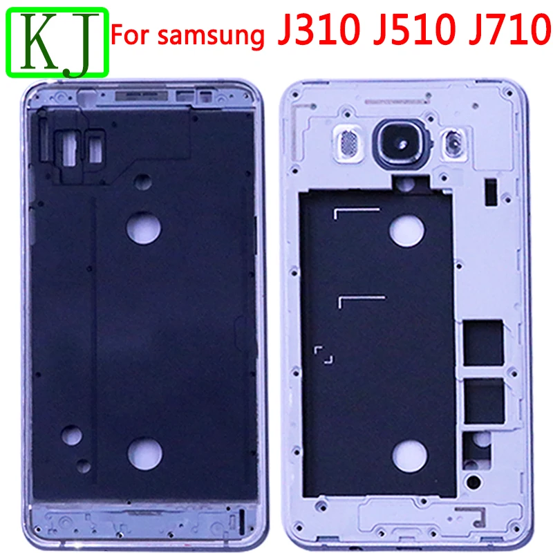 J3 J5 J7 полный Корпус для samsung J310 J510 J710 Передняя средняя рама+ Батарея задняя панель