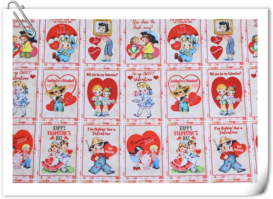 sewing store Hot Selling Cartoon Girls Print Cotton Fabric By The Yard,DIY Quilting Sewing Poplin Material,Sew Dress Clothes Decor Fabrics top Fabric & Sewing Supplies