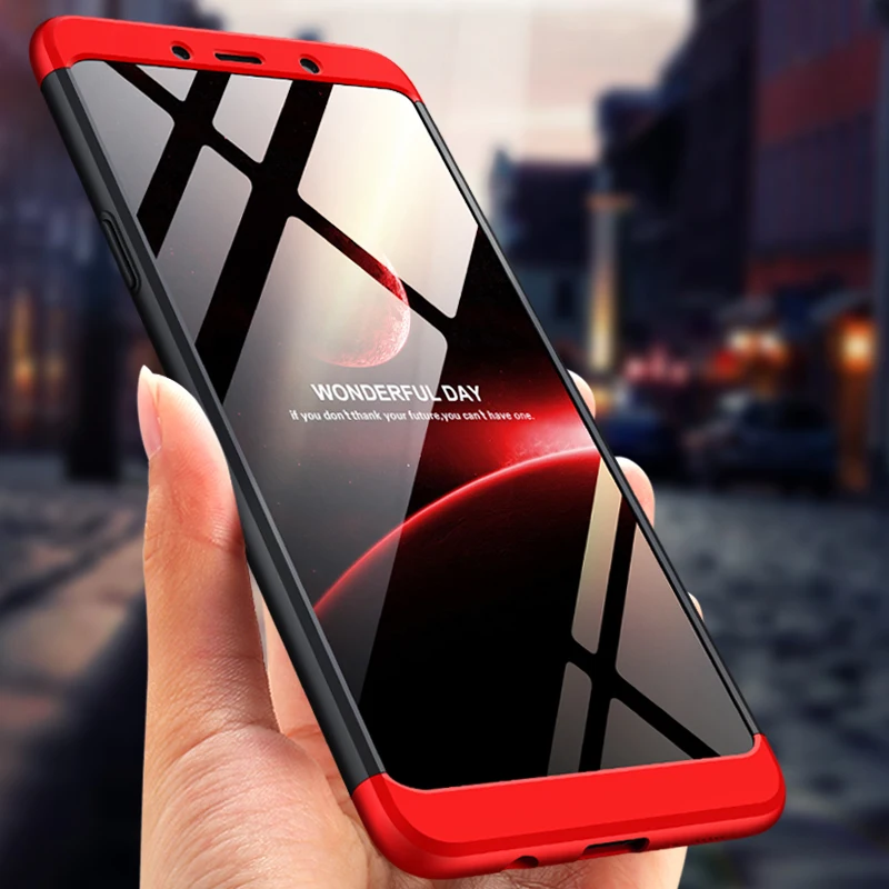 360 Protected Full Back Cover For Samsung Galaxy A7 A9 A6 A8 Plus 2018 A8S A9S 3 in 1 Hard Case Star Pro Lite 2019 |