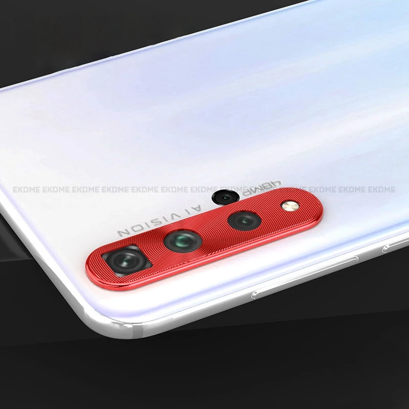 Для huawei Honor 20 Pro 20 Защита объектива камеры покрытие алюминиевая защитная крышка для huawei mate 30 20 Pro 20X mate 30 Lite - Цвет: Red