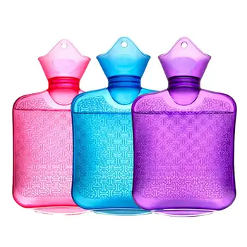 

New Arrival Hot Water Bottle Transparent Heating Hot Water Bag Double-sided Anti-Scalding Hand Warmers Birthday Gift For Friends