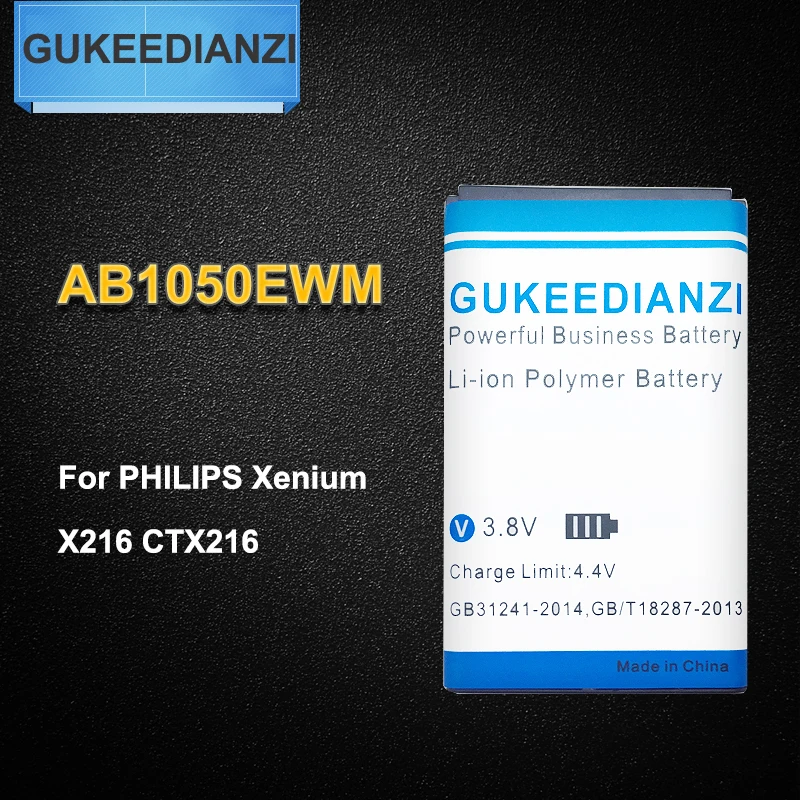 

2019 New AB1050EWM 1050mAh Rechargeable Mobile Battery For PHILIPS Xenium X216 CTX216 Li-ion Polymer Batteryies