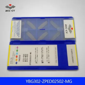 

Original ZCC ZPED02502-MG YBG302 ZPED 02502 CNC Parting Inserts Turning Tools 2mm 10pcs/box ZCCCT Tungsten Carbide Inserts Lathe