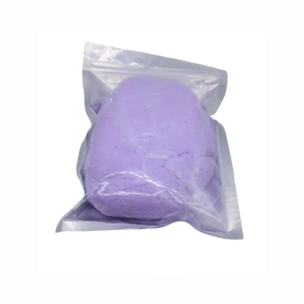 PURPLE 1 шт. детский отпечаток ноги скользящий воздух сушильная мягкая глина детская ручная печать ног набор литье DIY отпечаток ног чернильный коврик подарки для новорожденного - Цвет: PURPLE
