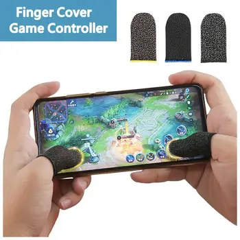 

2Pcs Finger Cover PUBG Game Controller Touch Screen Gaming Finger Thumb Sleeve Gloves Sweat Proof Non-Scratch Sensitive Cover