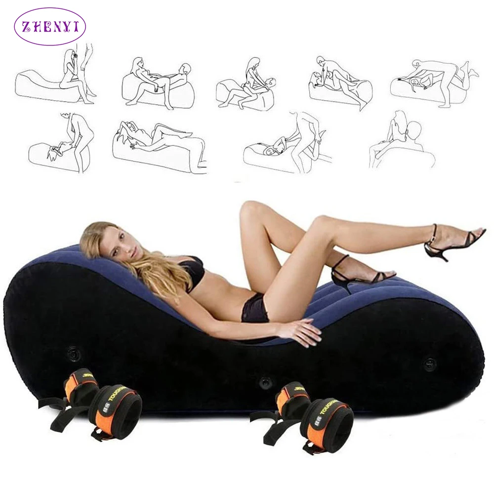 SM Inflatable Sex Sofa Bed Sexual Position Pad Adult Toys Sex Furniture for Couples Fun Cushions Pilow Chair Erotic Wedge Pillow