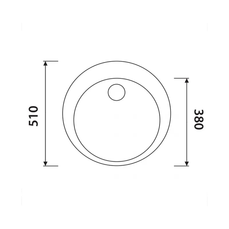 Раковина KAISER KGM-510-DB (темно-коричневый, искусственный гранит, круглая)