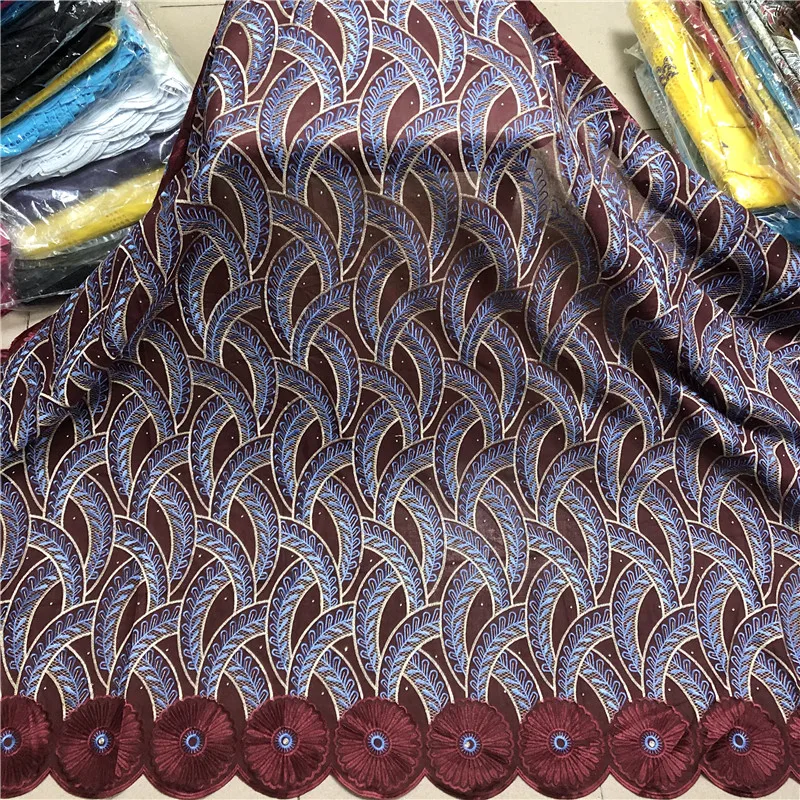 

100% Cotton Nigerian Swiss Tulle Swiss 2021 High-quality African Embroidered Lace Fabric Wedding PL4679