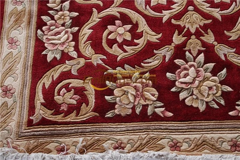 custom carpet wool french carpet About machine made Thick Plush Savonnerie Rug 4.5'X6.5'