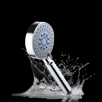 

Multi Functional Five Stage Round Electroplating Process ABS Plastic Hand-Held Single Shower Head