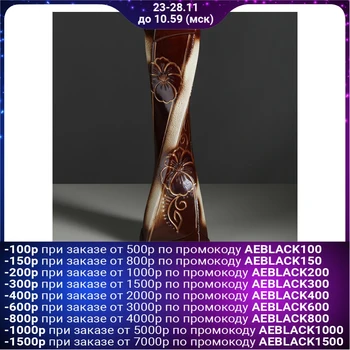 

Floor vase "Ketana", flowers, painting, glaze, brown color, 41 cm 1040648