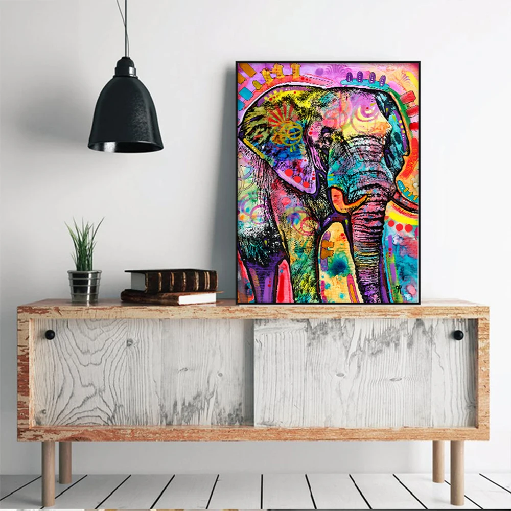 5D Diamond Painting Animal Oil Wall Art Diy Embroidery Elephant Mosaic Poster For Home Decor|Алмазная мозаика| |