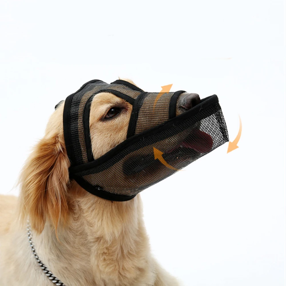 

2020 Pet Dog Adjustable Mask Mesh Breathable Mouth Muzzles Anti Bark Bite Chew Dog Training Tool Comfortable Suit Mouth Masks