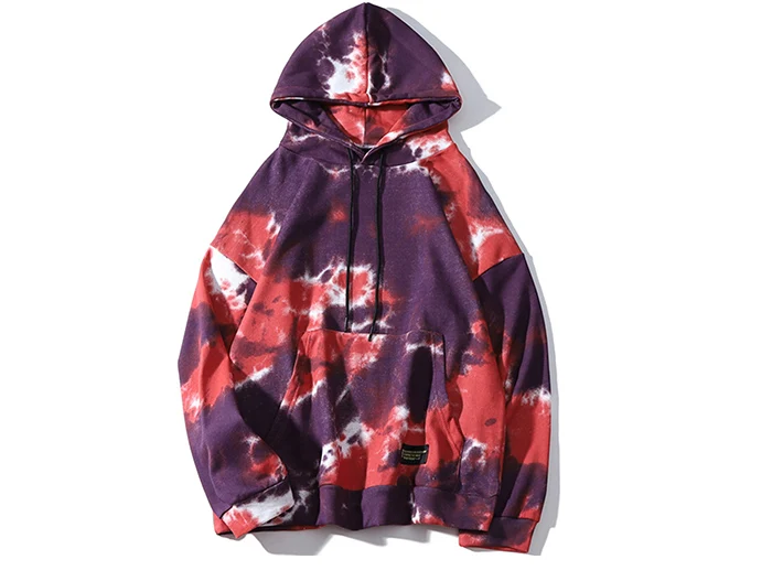 Aelfric Eden Tie dying толстовки мужские осень Харадзюку хип хоп цветной пуловер Повседневный хлопковый свитер с капюшоном уличная одежда