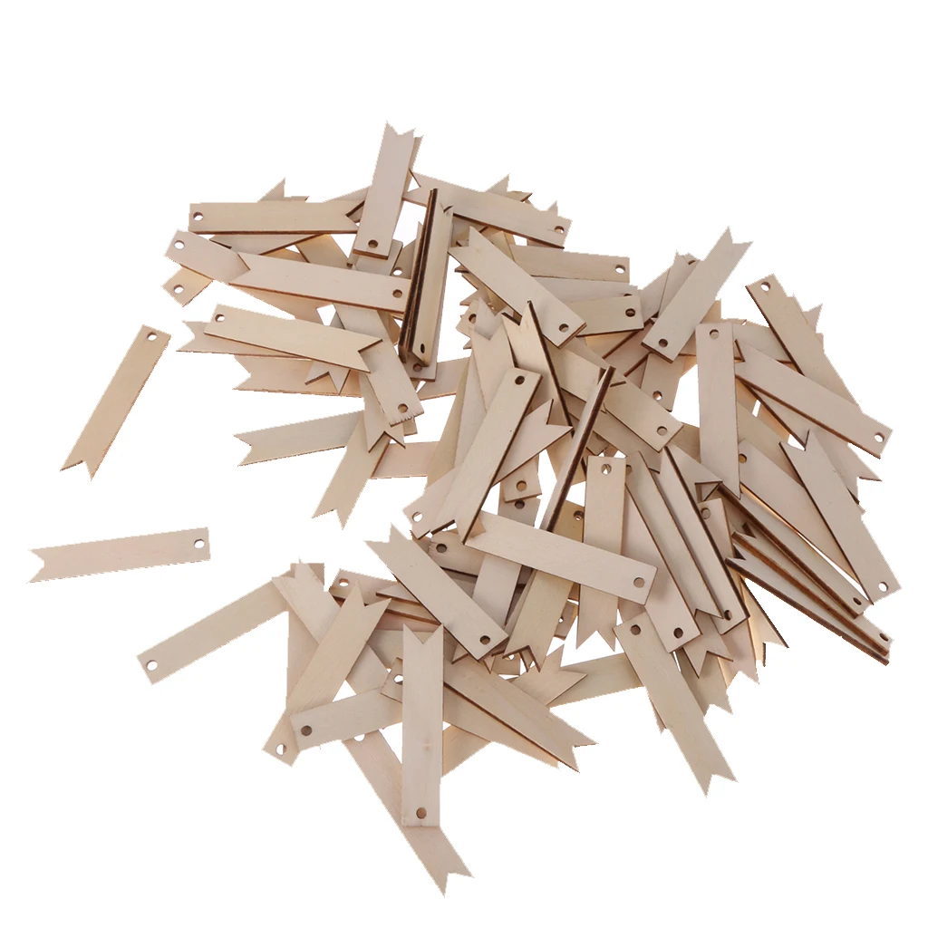 100 Wood Tags Gift Tags Labels Tag Tags Tags Trailer With Jute Cord