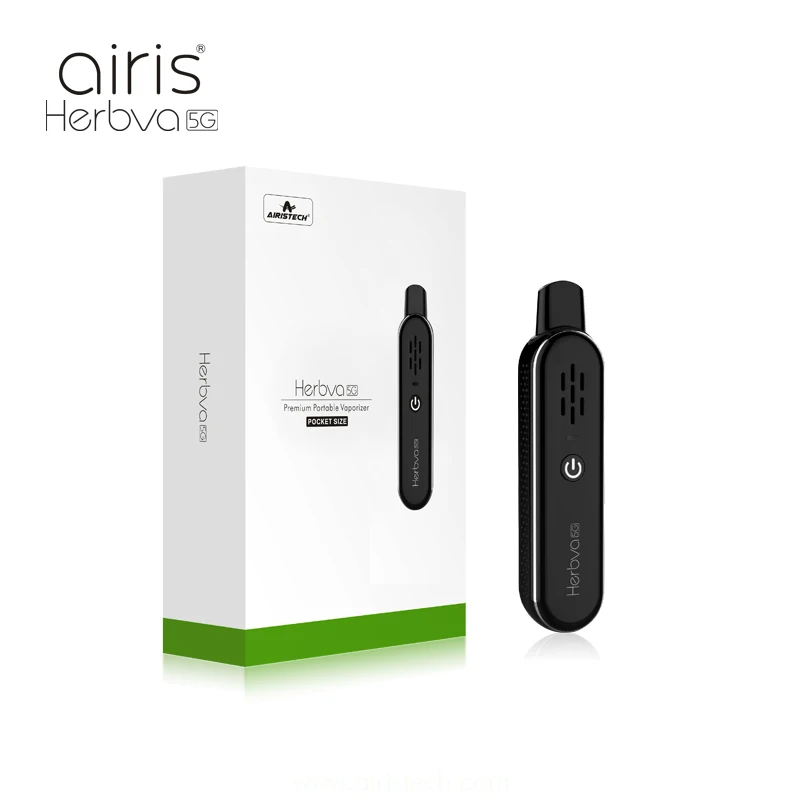  AIRISTECH Herbva 5G Dry Herb Vaporizer Portable Vape Pen Kit Temperature Control Ceramic Chamber E-