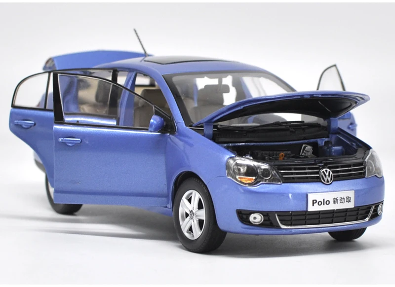 Оригинальные фабричные 1:18 VW Jinqu blue Sedan классические модели игрушек на день рождения/рождественские подарки, коллекция
