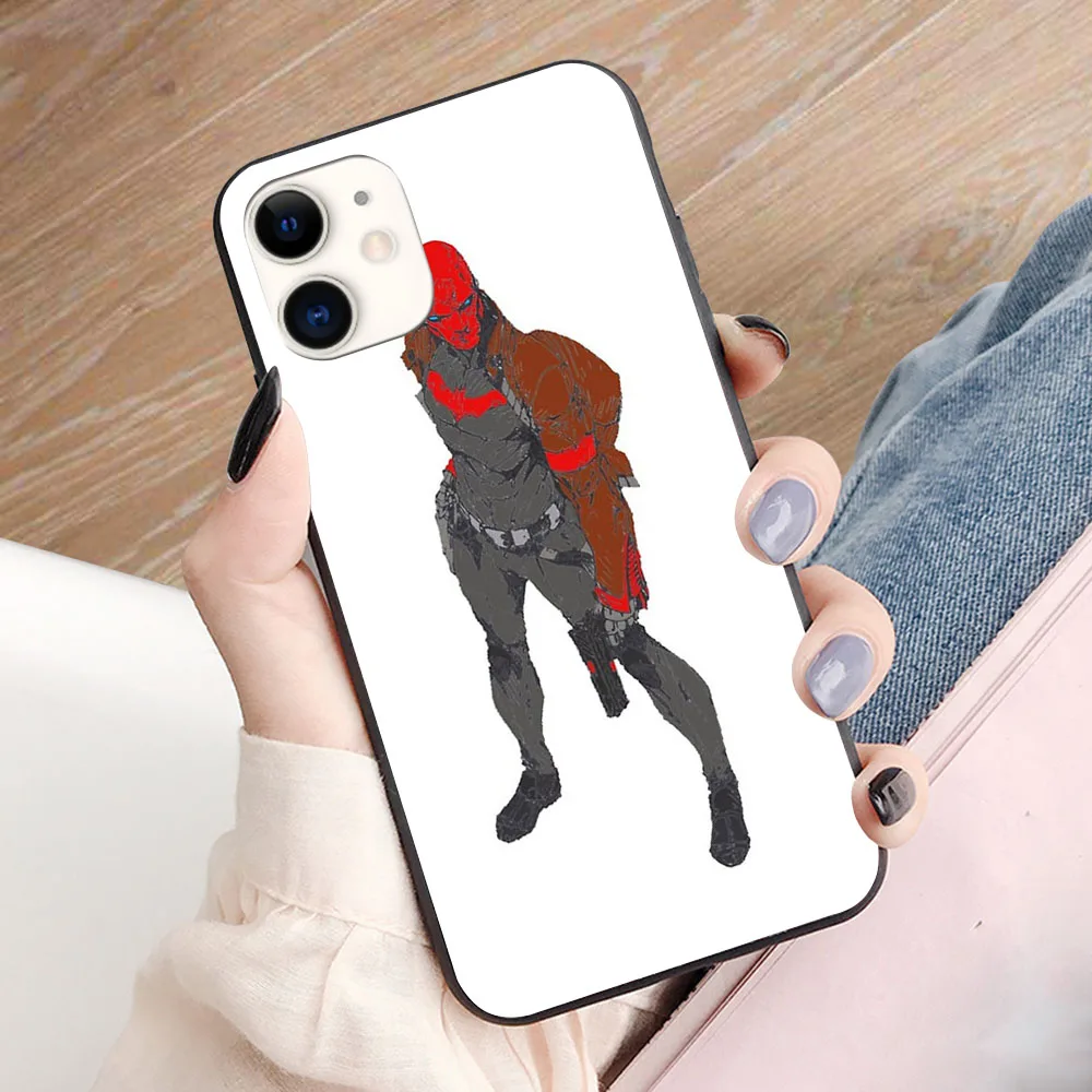 

Red Hood soft TPU border phone case for iphone 11PRO 11PROMAX 11 X XS XR XSMAX 6 plus 7 7plus 8 8plus cover