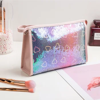

Beauty New trousse maquillage Women Sequins makeup bag Fashion Dropshipping 2020 Mini Cute Lady Cheap Cosmetic Bag make up bag