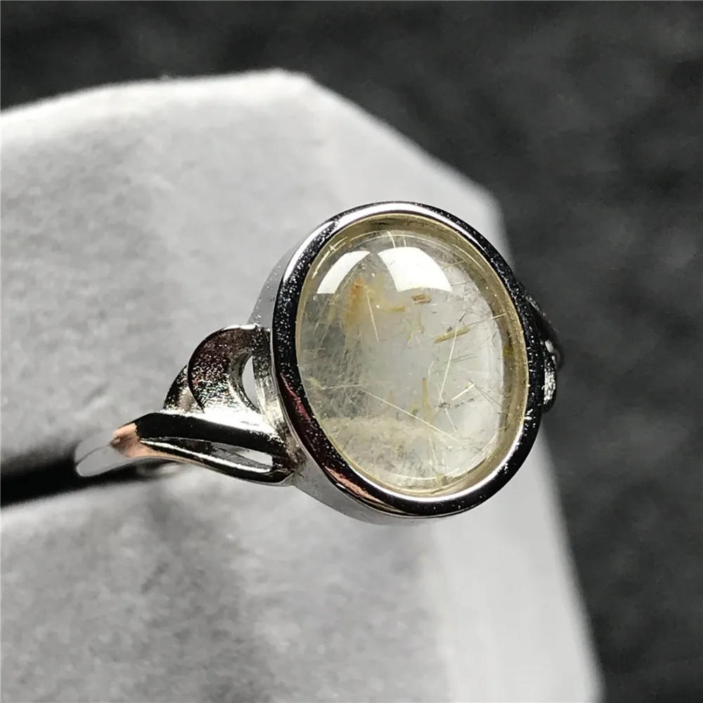 Gold Rutilated Quartz Ring (82)