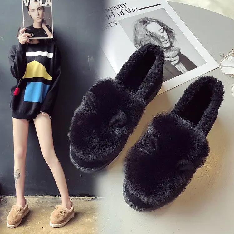 

2019 Fashion Women's Slip-on Boat Shoe Round Toe Flat Shoes Loafers Fur Casual Female Sneakers Autumn Modis Slip On New Dress