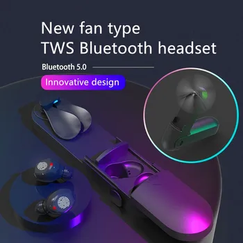 

Wireless binaural mini in-ear sports touch digital display multi-function fan F7 headset tws wireless sports bluetooth headset