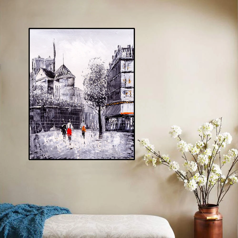 Black White City Street Scenery Canvas Painting Calligraphy Poster And Print Home Decor Picture for Living Room Bedroom Bathroom Black White City Street Scenery Canvas Painting Calligraphy Poster And Print Home Decor Picture for Living Room Bedroom Bathroom