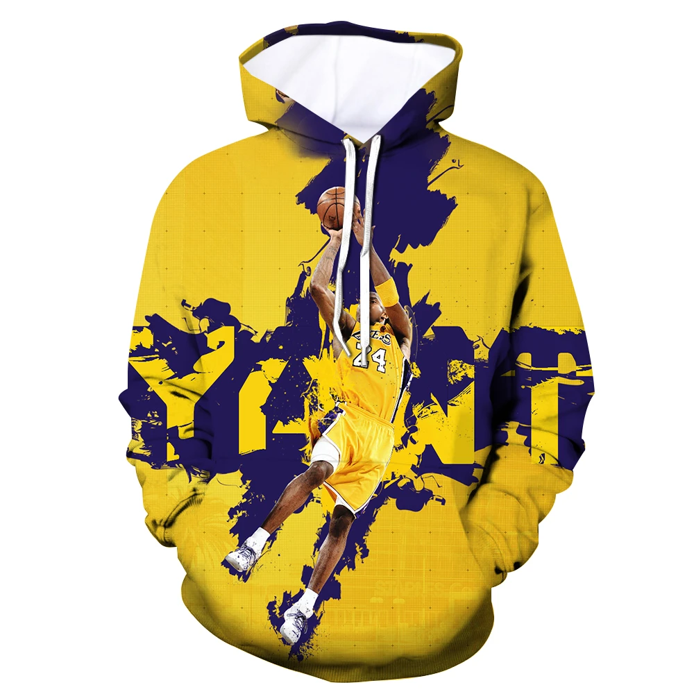 new Fashion Brand clothing hoodies Outerwear All-Star players Kobe Bryant 3d print Sweatshirt casual hip hop streetwear - Цвет: ZLC-DL-LQ55