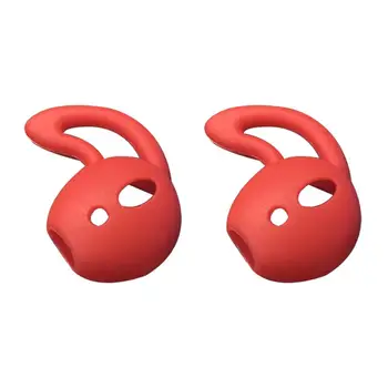

New 2Pcs Fashion Silicone Earphones Protector Cover Ear Buds Case for Apple Air Pods hot