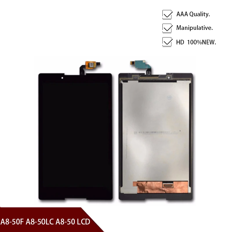 Original para Lenovo Lcd com Tela de Toque Inch Polegada Novo 2 A8-50f A8-50 Display Digitador Assembléia Frete Grátis 8 Tab