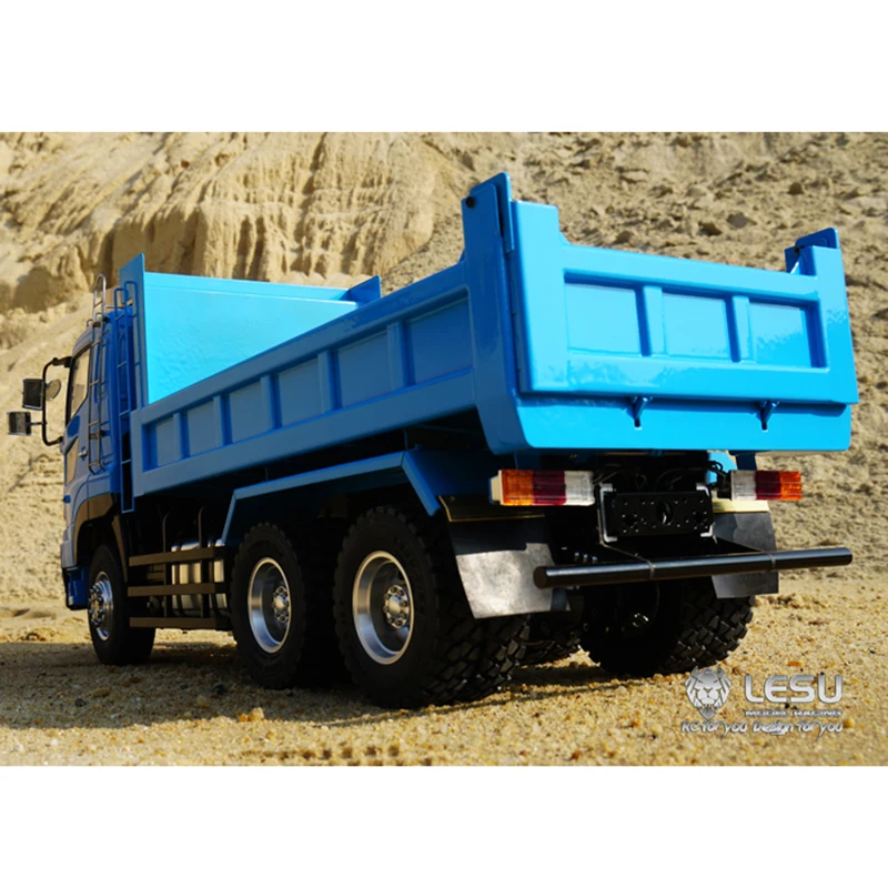 1/14 RC LESU Hino700 6X6 гидравлический самосвал с металлическим шасси
