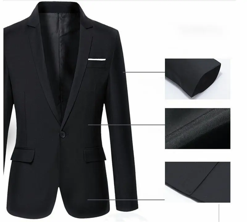 Goocheer 4 цвета плюс размер костюм мужские блейзеры формальные мужские Slim Fit One Button костюм Блейзер деловые блейзеры мужской офисный костюм