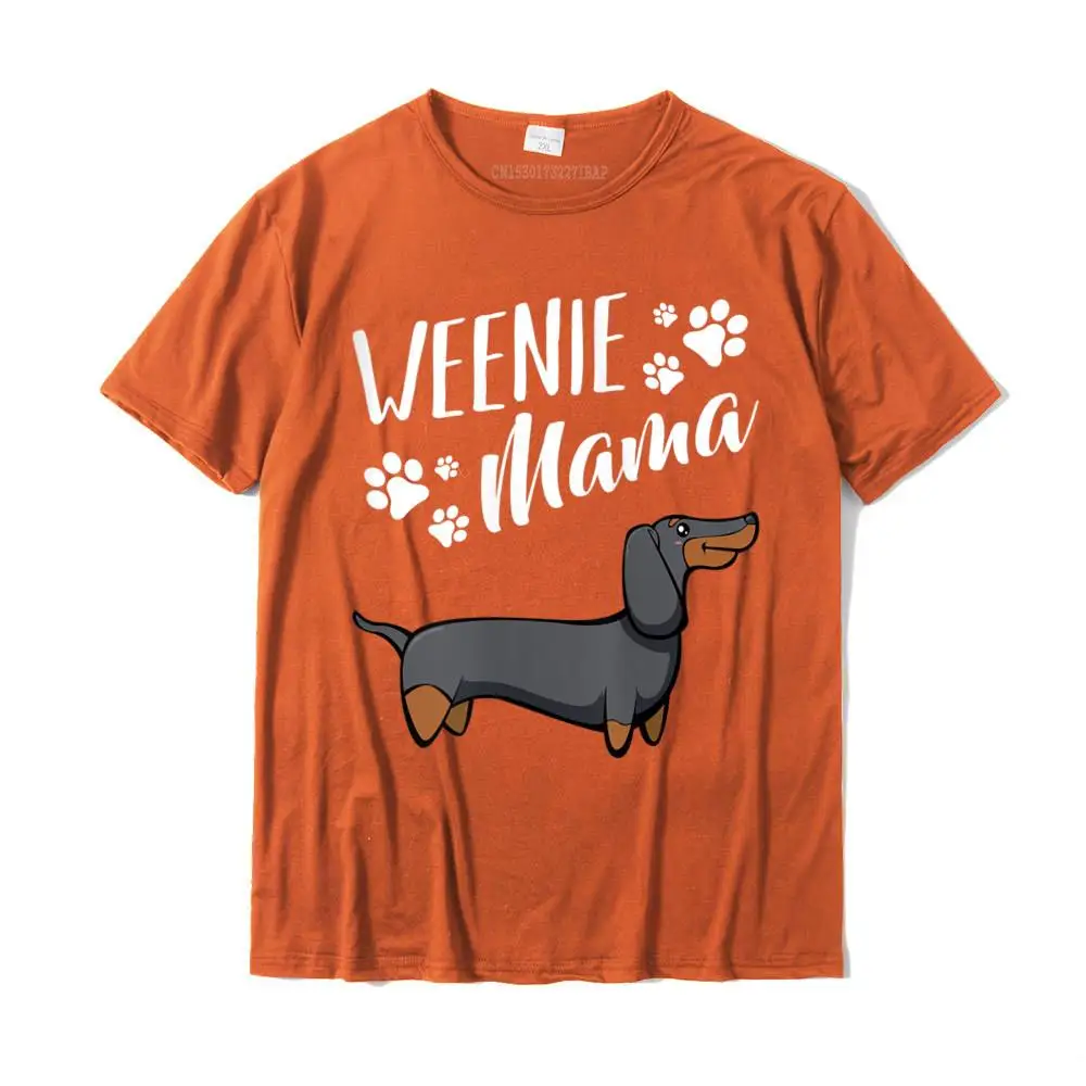 comfortable Group T-shirts for Men 100% Cotton Fall T Shirt Summer Tee Shirts Short Sleeve Newest Crew Neck Free Shipping Womens Weenie Mama Dachshund Animal Lover Wiener Dog Cute Puppies Tank Top__MZ22994 orange