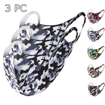 

3PC Breathable Mouth Mask Camouflage Anti Dust Foggy Smog Face Mask Outdoor Cycling Sports Protective Mask Masque De Protection