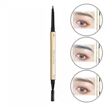 

Stable Lines 0.1g Advanced Square Gold Color Tube Eyebrow Pen Diverse Shades Makeup Eyebrow Pen Anti-shake for Outdoor