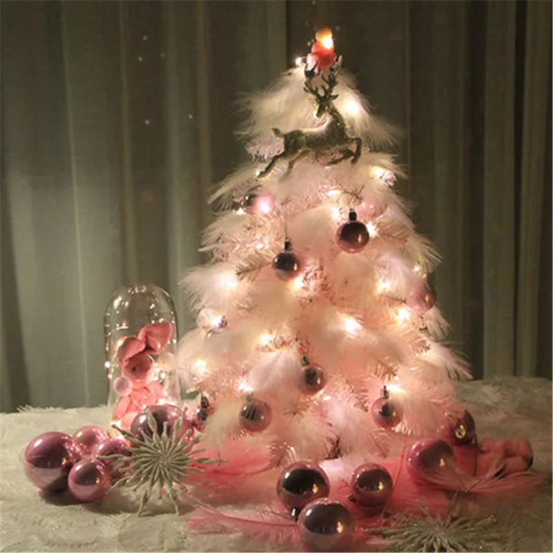 

mini merry christmas tree decorations arbol de navidad para el hogar village wooden led xmas tree new year 2020 gift natal