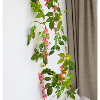 

2M Flower spike Flower Rattan Artificial Flower String lights for Home and Garden Decoration Wedding decorative faiy lights