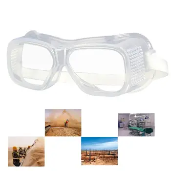 

5PCS Transparent Protective Safety Goggles Wide Vision Anti-Fog Splash Goggles Adjustable Eye Protector