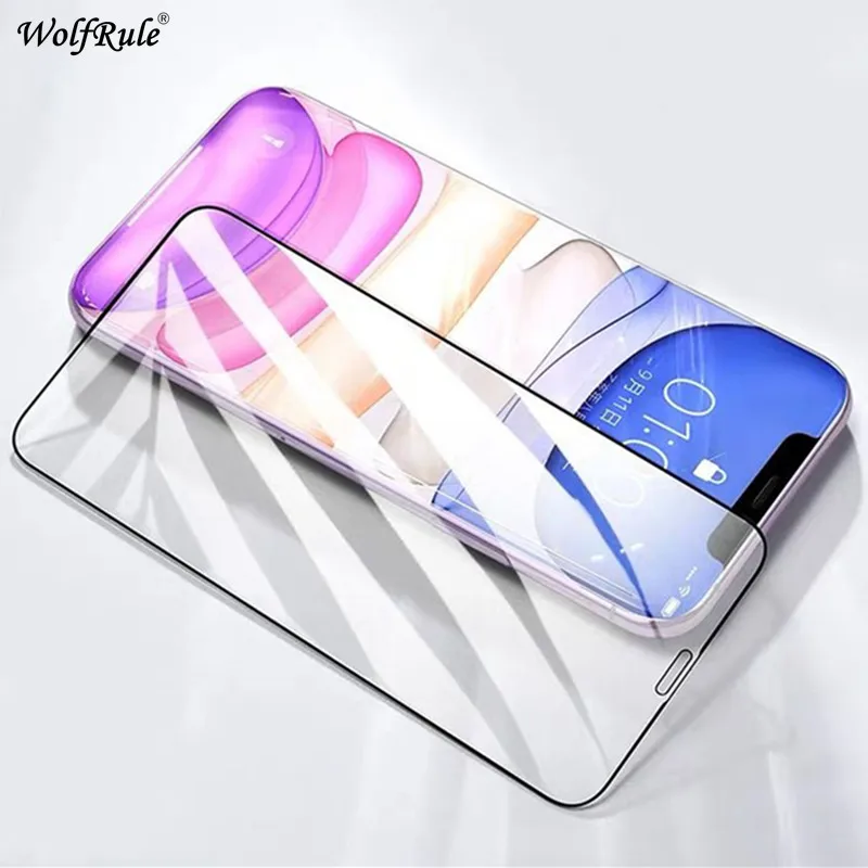 Glass For iPhone 11 Pro Screen Protector Full Glue Cover Tempered Apple Protective Phone Film | Мобильные телефоны и