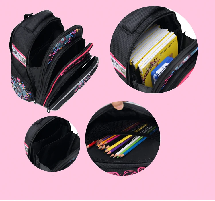 Детский космический Рюкзак С Рисунком бабочки для девочек, школьный ортопедический школьный рюкзак для мальчиков, школьный рюкзак для детей, рюкзаки для начальной школы