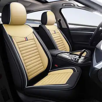 

Leather car seat cover covers auto Cushion protector for lada 2107 2106 2109 granta kalina 1 2 largus samara priora vesta xray