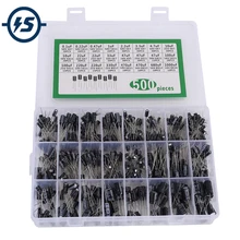 

500pcs 24 Values Electrolytic Capacitor Kits 0.1uF/0.22uF/0.47uF/1uF/2.2uF/3.3uF/4.7uF/10uF/22uF/33uF/47uF/100uF/220uF/330uF