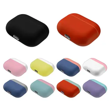 

Double Color TPU Soft Silicone Cases For Airpods Pro Accessory Protector Cover Transparent Ultra Thin Cover Shockproof Holder