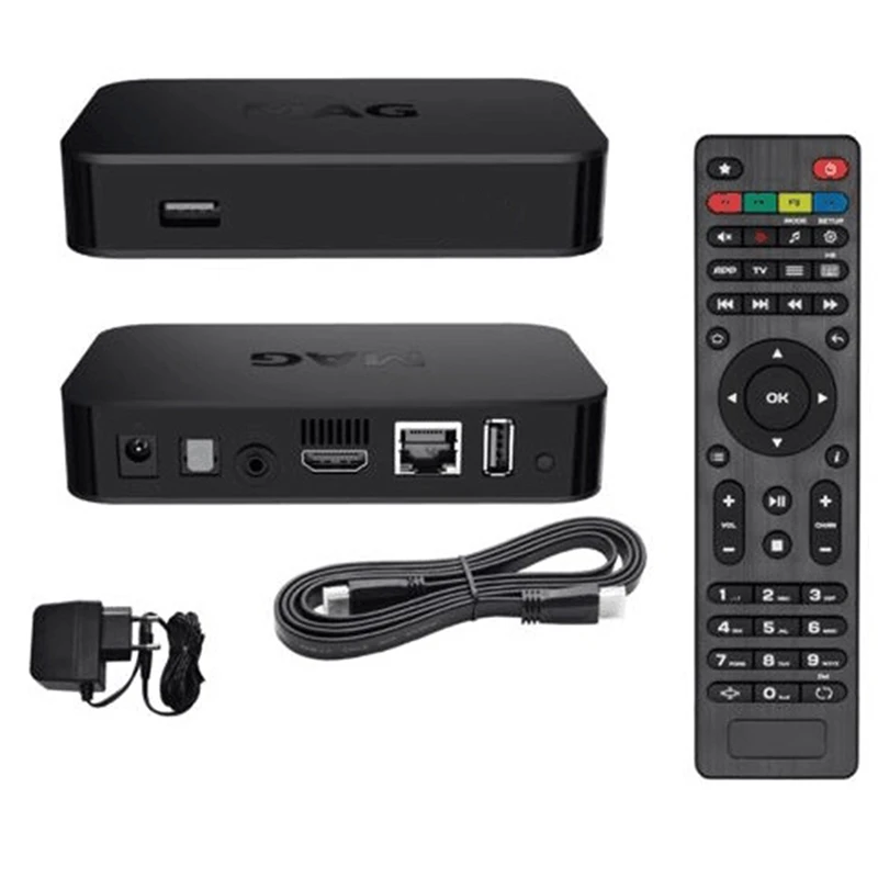 

Mag 322W1 Iptv Set-Top Box Infomir Build-In Wifi Update with Remote Control Power Adapter and Hdmi Cable-Eu Plug