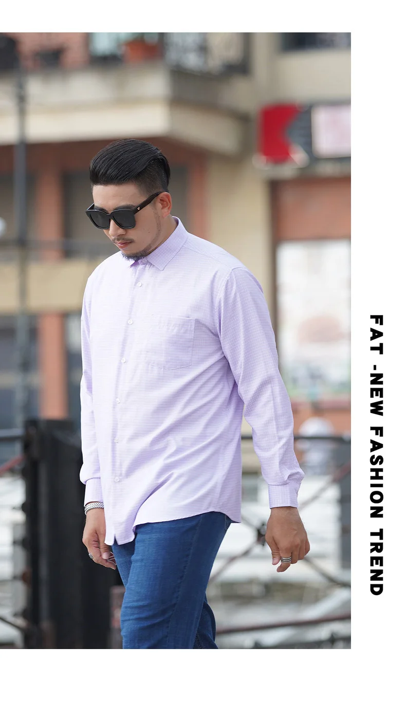 10xl 9xl 8x мужская одежда модная мужская рубашка Топы с длинными рукавами в крупную клетку мужские повседневные мужские платья рубашки тонкая мужская рубашка