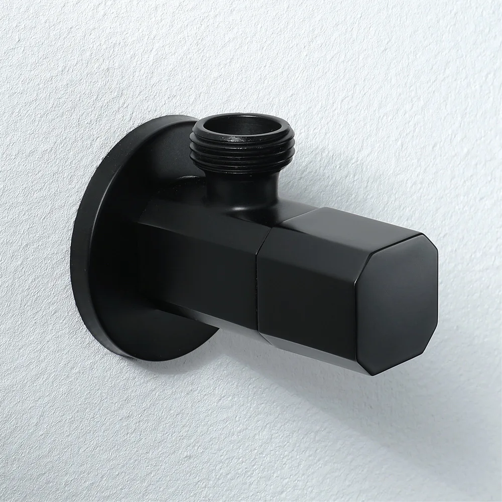 Hideep черный и белый с узором латунь угол клапан камеры горшок водонагреватель горячей и холодной воды треугольный клапан Manufac