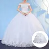 6 Hoops no Yarn Large Skirt Bride Bridal Wedding Dress Support Petticoat Women Costume Skirts Lining ► Photo 2/5